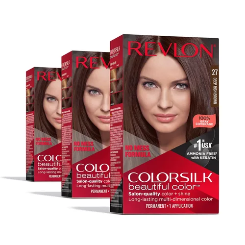 Vista 49 de Revlon ColorSilk Beautiful Color 41 marrón medio 1 ea (paquete de 5)