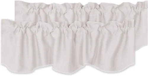 Vista 27 de H.VERSAILTEX - Cenefa de cortina opaca para ventanas de cocina, sala de estar/baño, para protección de la privacidad y decoración, con bolsillo