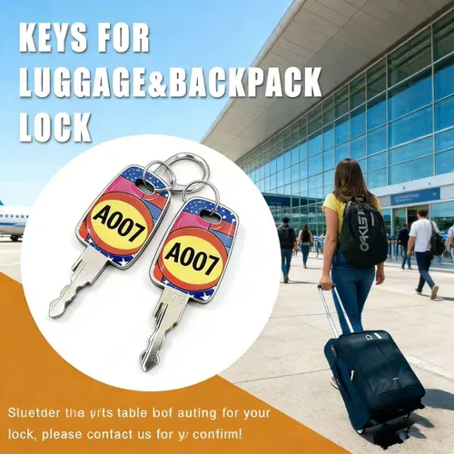 Vista 5 de 2 Pack A007＋002Luggage Master Keys - Emergency Replacement Keys for Forgotten Luggage Passwords, Compatible with Suitcase Combination Locks TSA