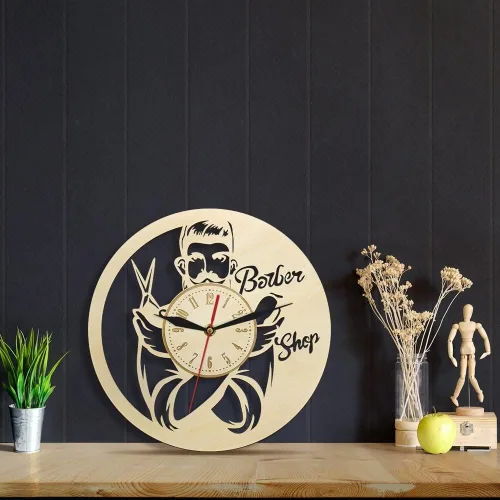 Vista 3 de Reloj de pared rústico vintage de 12 pulgadas con diseño retro, funciona con pilas, para sala de estar, dormitorio y oficina