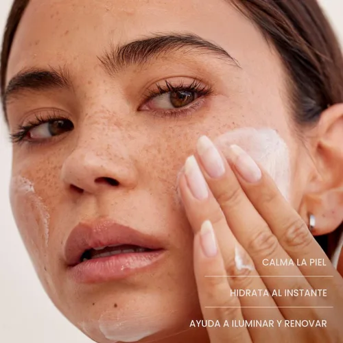 Vista 3 de Summer Fridays Jet Lag Mask Mini - Hidratante facial y mascarilla + enriquecida con ácido hialurónico, niacinamida, glicerina + antioxidantes ayuda