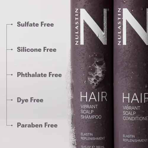 Vista 5 de NULASTIN Champú + acondicionador Duo - Champú vibrante para cuero cabelludo (10 onzas líquidas) y acondicionador de cabello vibrante para el cuero