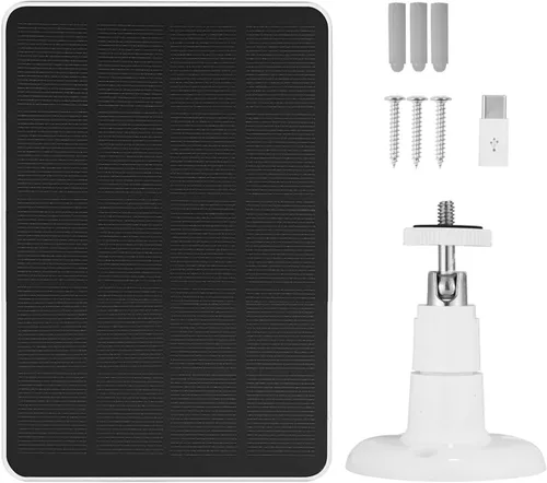 Vista 6 de Cargador de cámara de panel solar apto para comedero de pájaros, TP-Link Tapo TC82, Arlo Essential Spotlight 2ª generación, cámara de batería Roku