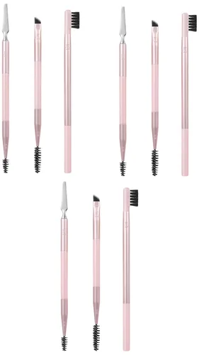 Vista 13 de Real Techniques Juego de moldeado de cejas, spoolie, pinzas y cepillos para cejas, herramientas de doble extremo, para peinar y dar forma a
