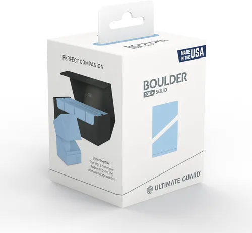Vista 9 de Ultimate Guard Boulder Solid 100+, Estuche para Mazo para 100 Cartas TCG con Doble Funda, Azul Bebé, Almacenamiento Seguro y Duradero