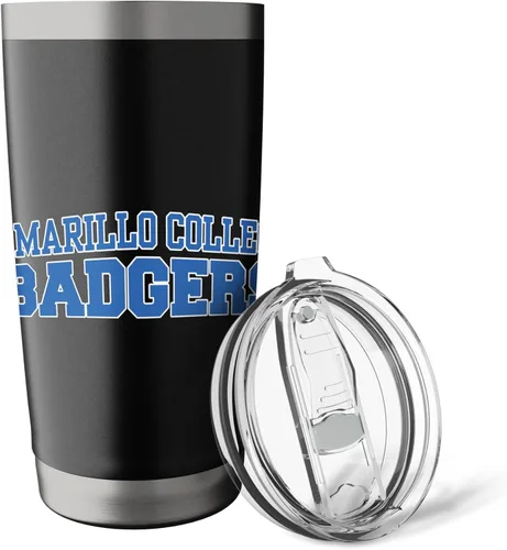 Vista 5 de Amarillo College Apparel - Vaso aislado de acero inoxidable para fanáticos deportivos