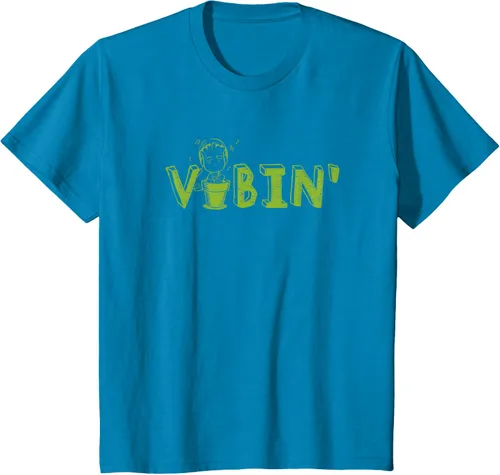 Vista 77 de Marvel Groot Vibin' Headphones Guardians of the Galaxy Camiseta, Negro