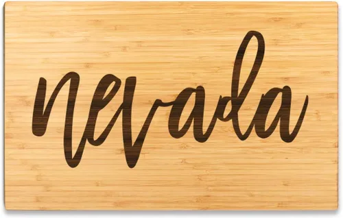 Vista 46 de Andaz Press Alabama State - Tabla de cortar de madera de bambú, 17.75 x 11 pulgadas, caligrafía, paquete de 1, tabla de cortar grande grabada