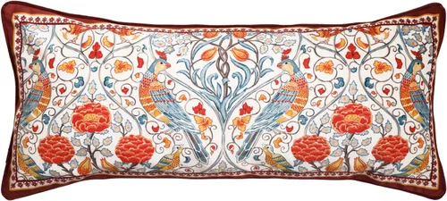 Vista 35 de patdrea Funda de almohada de terciopelo francés de diseño, 18 x 18 pulgadas Aviario