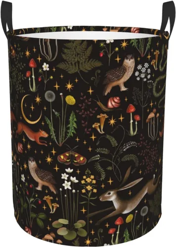Vista 18 de Cesta de lavandería de dinosaurio 3D con asa duradera, impermeable, plegable, cesta de almacenamiento de ropa sucia circular para baño, dormitorio