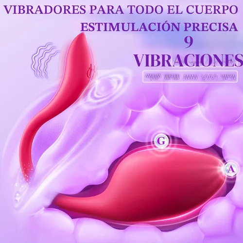 Vista 3 de Juguetes sexuales vibrador para mujeres y hombres - Vibradores de braga con 9 vibraciones, estimulador de punto G y clítoris, tapón anal, ECRVOM