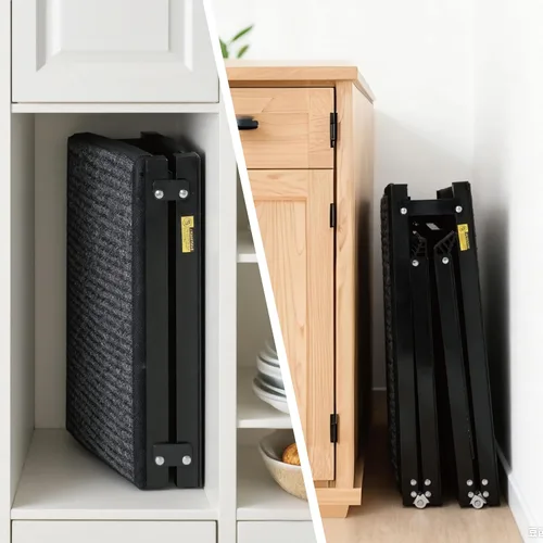 Vista 7 de Rampa para perros grandes, rampa plegable de 71 x 19.5 pulgadas para automóvil, SUV, camión, portátil, con superficie antideslizante y rieles