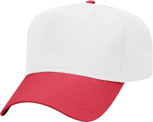 Vista 32 de OTTO Gorra de béisbol de perfil medio con 5 paneles OTTO 31-069 Negro y natural.