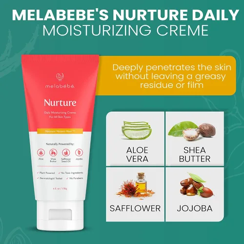 Vista 2 de Nurture: Crema hidratante diaria - Crema para eccema para bebés y loción para bebés Crema para bebés para piel sensible - Loción natural para bebés