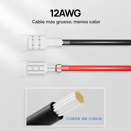 Vista 5 de DC HOUSE - Arnés de cables de 12 V para batería LiFePo4/plomo-ácido 7AH 10AH 12AH