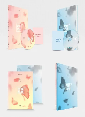 Vista 2 de BTS Bangtan Boys - The Most Beautiful Moment in Life Part. 2 (4º Mini álbum) Álbum+Juego de tarjetas de fotos adicionales (versión azul)