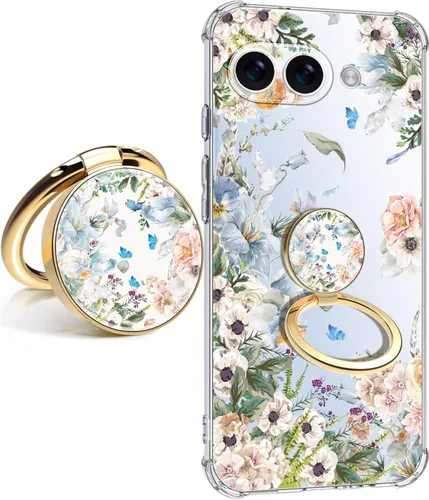 Vista 25 de Funda para Google Pixel 8 Pro, protección de lente para cámaras, suave a prueba de golpes, transparente, funda protectora de teléfono para mujeres