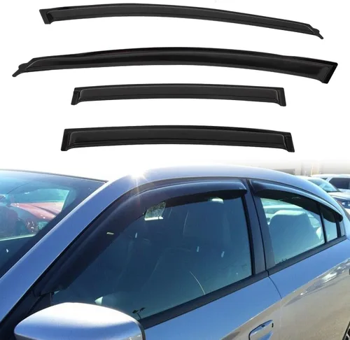 Vista 13 de Protectores de lluvia compatibles con modelos Trailblazer/GMC Envoy 2002-2009 para 5 pasajeros, visera de ventana lateral, deflector de viento