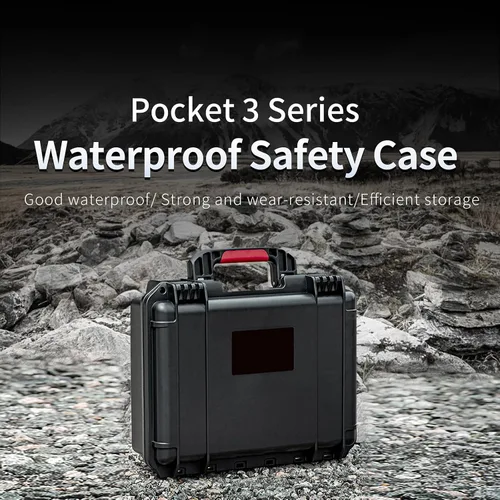 Vista 2 de Estuche de transporte impermeable compatible con DJI Osmo Pocket 3 Creator Combo Estuche rígido Estuche de viaje portátil Bolsa de almacenamiento