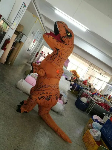 Vista 7 de Kiddale Mini ventilador para disfraces inflables, bomba de aire alimentada por USB de 6 V para traje de dinosaurio T-Rex, cabeza de mascota
