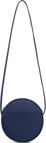 Vista 18 de Bolso circular para mujer, bolso cruzado redondo con cremallera Verde militar/nailon