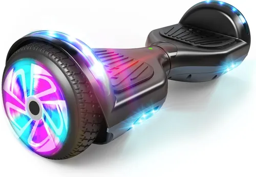 Vista 10 de FLYING-ANT Self Balance Scooter Seat Attachment 6.5” Two-Wheel Self Balancing Electric Scooter with LED Light Flash Lights Wheels A02 Blanco