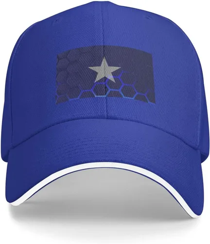 Vista 2 de QIZYOQA Bonnie Blue Flag Baseball Cap for Men Women Adjustable Funny Dad Hat