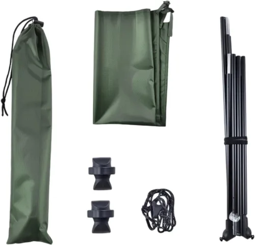 Vista 7 de Folding Chair with Canopy for Outdoor Activities and Fishing, Green
