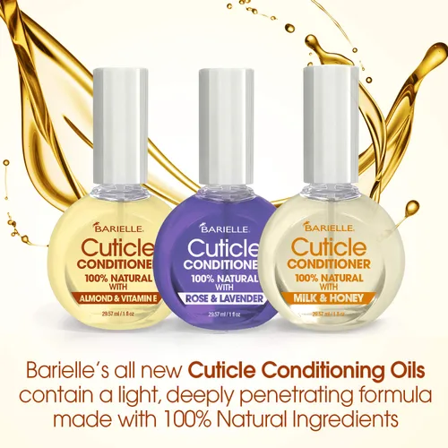 Vista 4 de BARIELLE Acondicionador de cutículas 100% natural con rosa y lavanda, 1 oz.