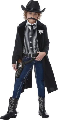 Vista 4 de Disfraz de pistolero del salvaje oeste para niños, Negro