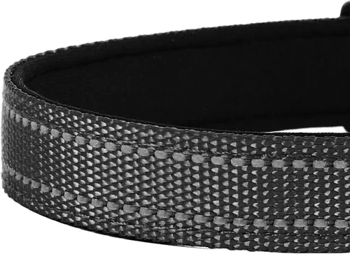 Vista 5 de Collar reflectante para perro, ajustable de neopreno suave acolchado de nailon para mascotas con hebilla para cachorros y perros pequeños, gatos
