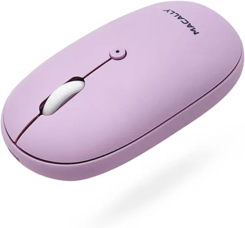 Vista 8 de Macally Ratón inalámbrico Bluetooth – silencioso, cómodo, recargable para MacBook Air/Pro, Mac, iMac, Apple iPad – Mouse inalámbrico para laptop, PC