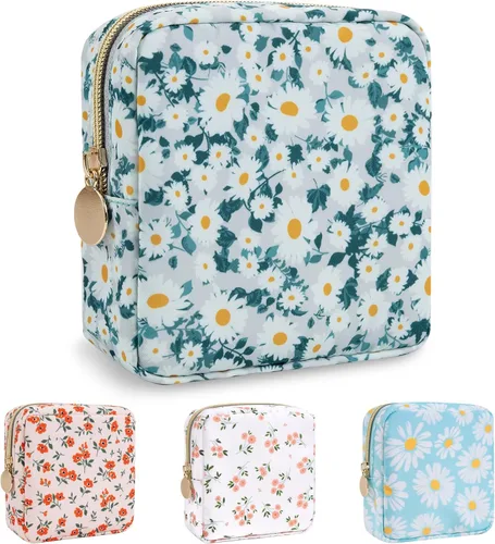 Vista 92 de izuzta Nylon Lager Pequeño Slim Mini Maquillaje Bolsa Organizador, Beige, Viajes