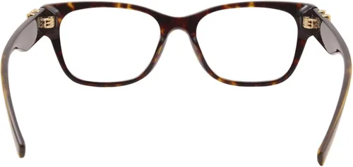 Vista 4 de Versace 3283 108 - Lentes para mujer, marco óptico cuadrado Havana oscuro, 2.047in