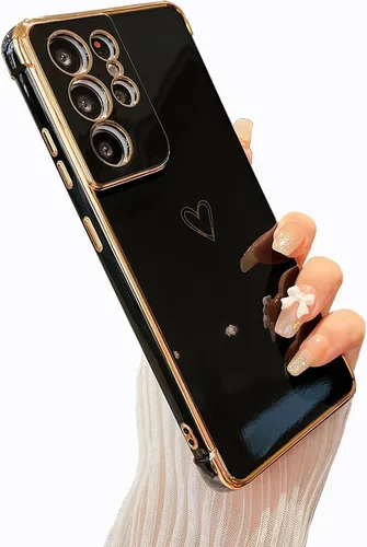 Vista 84 de ZTOFERA Funda diseñada para Google Pixel 7a, bonito diseño de corazones de amor con borde chapado y protección de lente de cámara, para Google Pixel