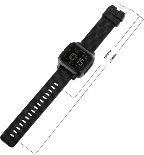 Vista 8 de Reloj digital zolohoni para hombre, relojes de acero inoxidable cuadrados, relojes de pulsera para hombre impermeables de cara grande con hora dual