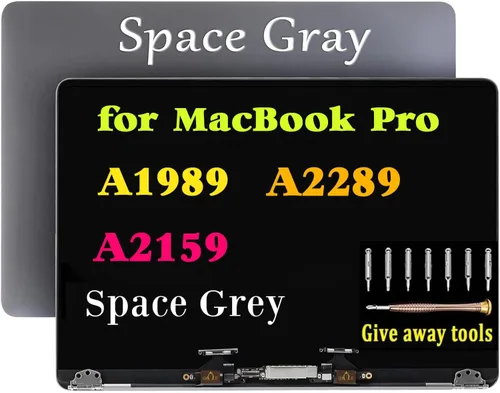 Vista 7 de A1706 A1708 Reemplazo de pantalla para MacBook Pro A1706 A1708 Retina EMC 3071 3163 3164 Pantalla LCD completa LED Asamblea Pantalla Gris Espacio