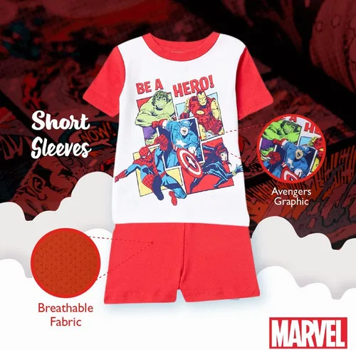 Vista 4 de Marvel Boys' 6-piece Snug-fit Cotton Pajama Set, Soft & Cute for Kids, Comfortable Nightwear
