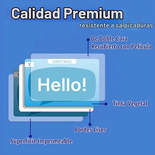 Vista 5 de 100 frases bilingües en español e inglés con prounciación en inglés, tarjetas didácticas y tabla de frases recurso de aprendizaje para estudiantes