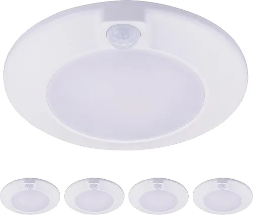 Vista 11 de CLOUDY BAY - Lámpara de techo con sensor de movimiento para interiores, 120 V CRI90 10 W 5000 K, luz de día brillante, 6.5 pulgadas LED de montaje