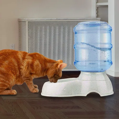 Vista 8 de Zento Deals Alimentador automático autodispensable para mascotas, recipiente de almacenamiento para reponer alimentos de calidad premium, gravedad