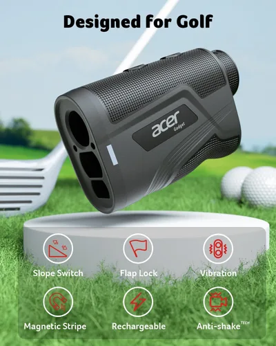 Vista 7 de Acer Gadget Golf Rangefinder with Slope On/Off, 800/1200Yards, Golf Gifts