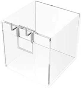 Vista 3 de FixtureDisplays® Slatwall Clear Candy Bin acrílico plexiglás titular de la pluma lápiz regla 100800-2PK-NPF