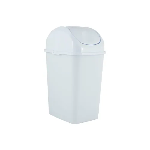 Vista 13 de Superio Mini tacho de basura de escritorio con tapa superior giratoria, contenedor de basura portátil de plástico para encimera, escritorio