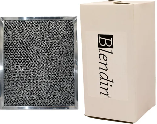 Vista 4 de Blendin Filtro de aire y grasa de carbón de aluminio, compatible con Broan-NuTone S97007696, 41F, Campanas extractoras de cocina sin conductos
