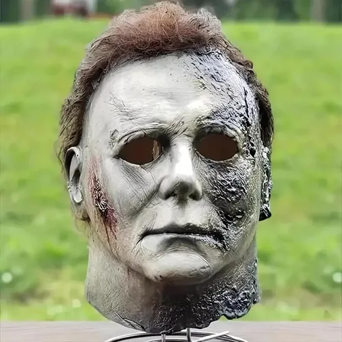 Vista 2 de Beita Máscara de Michael de Halloween, máscara de cicatriz de terror de Halloween