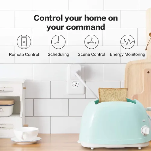 Vista 8 de Aqara Mini interruptor inalámbrico y enchufe Samrt con monitoreo de energía, requiere Aqara Hub, conexión Zigbee, botón inteligente
