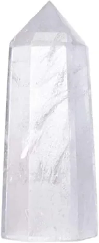 Vista 9 de Angelstones Piedra preciosa de amatista africana natural, cristal curativo, hexagonal, puntiagudo, reiki, chakra, prisma facetado, varita, figura