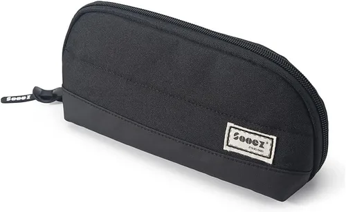 Vista 2 de Sooez - Estuche para lápices y bolígrafos de apertura ancha, estuche ligero y espacioso con cremallera, bolsa de papelería con bonito diseño