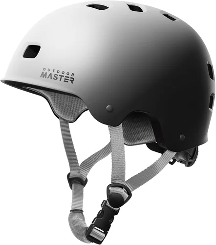 Vista 11 de OutdoorMaster - Casco de patineta y ciclismo, dos forros extraíbles, ventilación, para varios deportes, scooter, patinaje en línea, patinaje